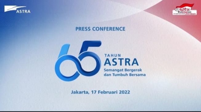 Press Conference daring HUT ke-65 Astra  [screenshot Press Conference 65 Tahun Astra].