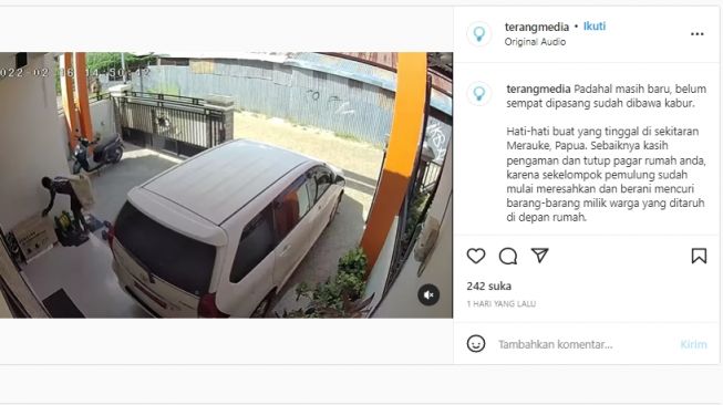 Viral Sekelompok Pemulung Kompak Curi AC Baru di Garasi Rumah, Aksinya Terekam CCTV