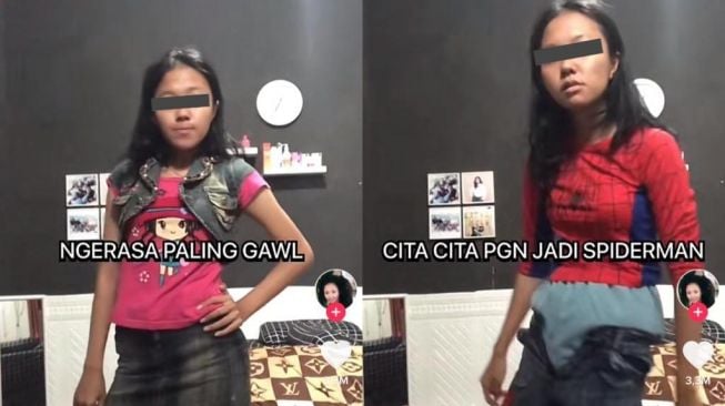 Video Perempuan Pakai Baju Masa Kecil yang Masih Muat Viral, Warganet Salfok Sama Ekspresinya