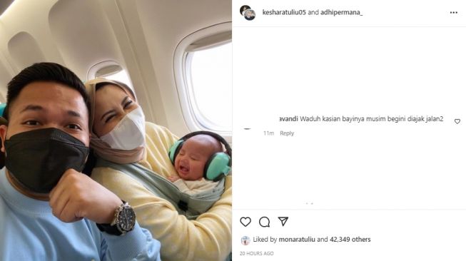 Kesha Ratuliu ajak suami dan anaknya liburan di Bali usai sembuh COVID-19 (instagram.com)