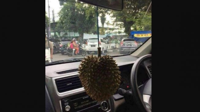 Pewangi alami kabin mobil, pakai buah durian bos (Instagram)