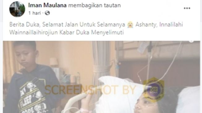 CEK FAKTA: Beredar Kabar Ashanty Meninggal Dunia, Benarkah? (Turnbackhoax.id)