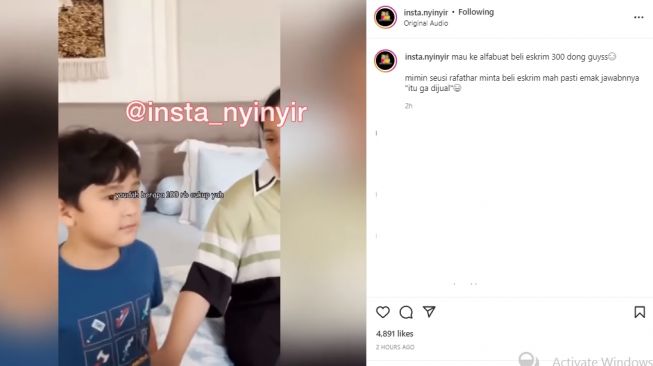 Rafathar Izin Mau Jajan ke Minimarket, Uang yang Diberi Nagita Slavina Disebut Cukup untuk Kebutuhan Dapur Sebulan