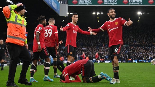 Hasil Liga Inggris: Manchester United Libas Leeds United 4-2 di Elland Road