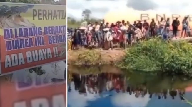 Viral Detik-detik Petani Diterkam Buaya, Temannya Malah Asik Ngonten