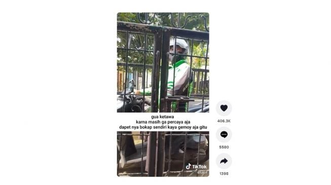 Order ojol, driver-nya tak terduga. [TikTok]