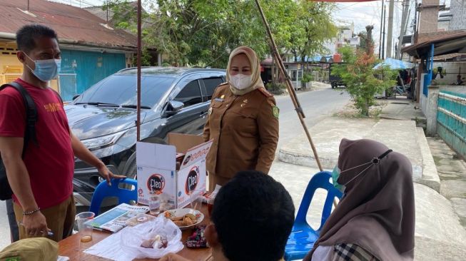 Posko Isolasi Lingkungan di Kecamatan Medan Tembung. [Ist]