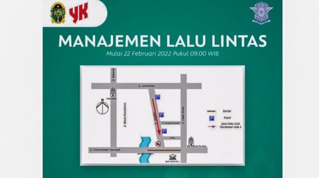 Dukung Jalur Satu Arah di Kawasan Malioboro, Jalan Jagalan Dibuat Searah Khusus untuk Kendaraan Roda Empat