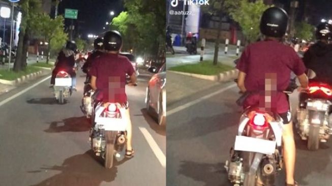 Cowok Tempel Benda Ini di Jok Motor, Warganet Geger: Tetap Tenang di Era Gempuran Ayang