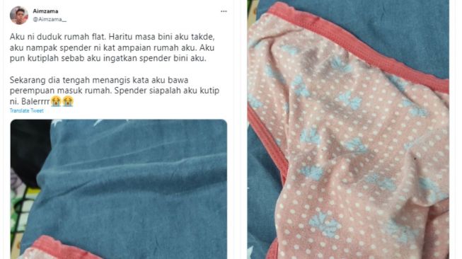 Pria Curhat Pungut Celana Dalam Milik Istrinya, Istri Malah Mewek Tuding Suami Main di Belakang, Ternyata...