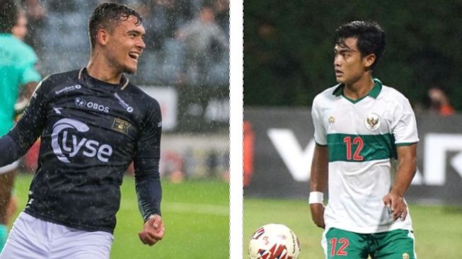 Kolase foto Pratama Arhan dan Shayne Pattynama