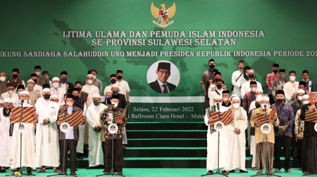 Sandiaga Uno Dapat Dukungan Ijtima Ulama dan Pemuda Islam di Sulsel untuk Maju Capres 2024