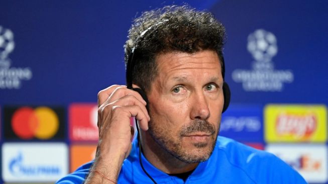 Pelatih Atletico Madrid, Diego Simeone. [OSCAR DEL POZO / AFP]