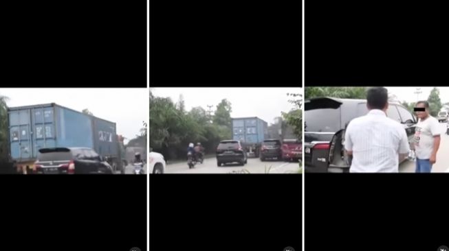 Viral Sopir Ngamuk Mobilnya Disenggol Bus, Ternyata Gara-gara Salah Sendiri Nekat Salip Truk di Tikungan