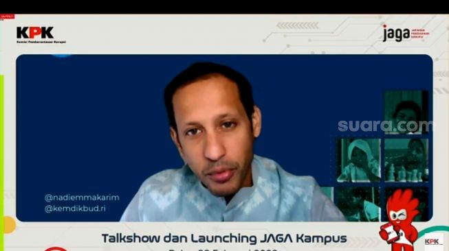 Minta Rektor Buka Kuliah Antikorupsi ke Mahasiswa, Nadiem: Bangun Indonesia Bebas Korupsi Bisa Dimulai dari Kampus