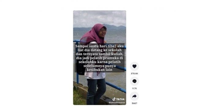 Pendam cinta ke kakak kelas, berakhir manis. [TIkTok]