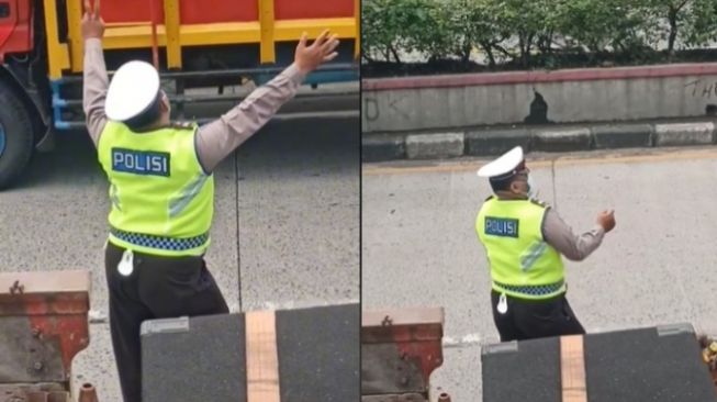 Polisi Tepergok Dangdutan di Jalan Viral, Disebut Warganet Idaman Sopir