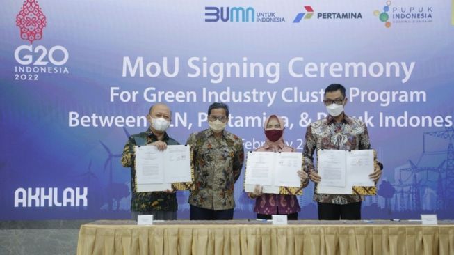 Pupuk Indonesia Gandeng Pertamina dan PLN Wujudkan Industri Ramah Lingkungan