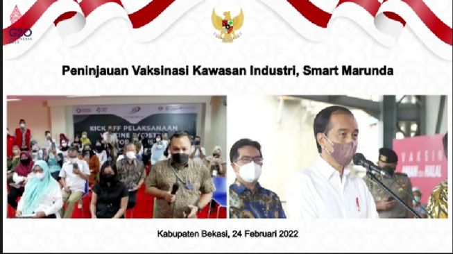 Berikan Prioritas Vaksin Booster Bagi Pekerja Industri, Jokowi: Produksi dan Ekspor Harus Jalan Terus