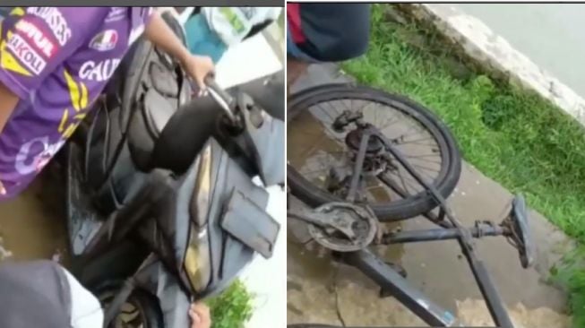 Niat Cari Ikan, Pemancing Ini Malah Temukan Honda Vario dan Sepeda di Sungai