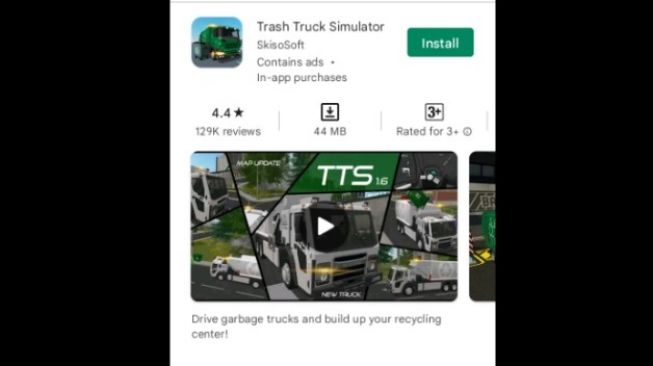 Trash Truck SImulator  [screenshot Google Play].