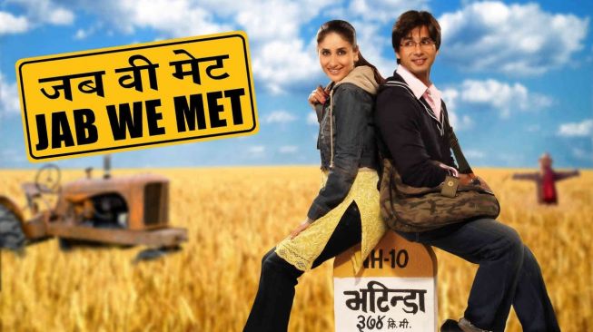 Jab We Met yang dibintangi Shahid Kapoor dan Kareena Kapoor. [YouTube]