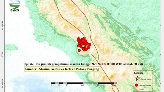 Sudah 50 Kali Gempa Susulan Di Pasaman Barat Hingga Sabtu Pagi