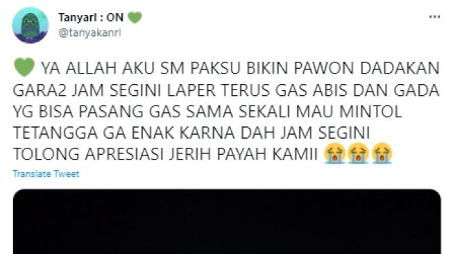 Tak Bisa Pasang Gas, Pasutri Kelaparan Tengah Malam Auto Bikin Pawon Dadakan, Publik: Lucu, Film India Kalah