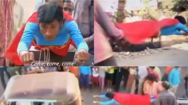 Viral Aksi Kru Sinetron India Buat Aktor Bisa Terbang, Warganet: Totalitas Demi Cari Nafkah!