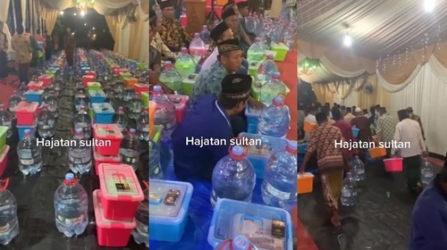 Viral Wadah Berkat di Hajatan ala Sultan, Penampakannya Bikin Melongo