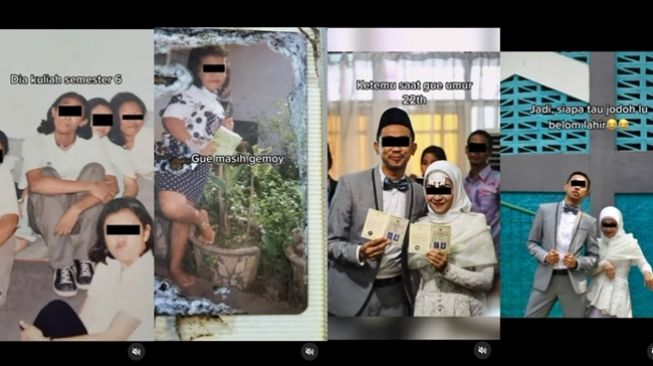 Viral potret pasangan suami istri beda usia 18 tahun bikin warganet optimis jodohnya belum lahir. (Instagram/@dagelanviral)