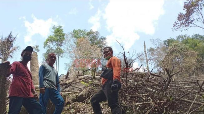 Titik Panas Ditemukan di Desa Senakin Diduga Ada Oknum Warga yang Buka Lahan dengan Cara Membakar