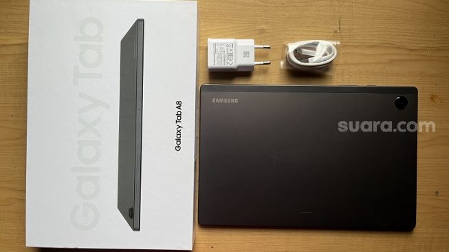 Samsung Galaxy Tab A8. [Suara.com/Dicky Prastya]