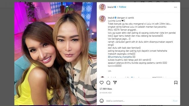 Unggahan Inul Daratista [Instagram]