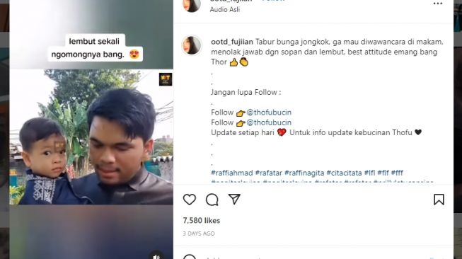 Ziarah ke Makam Vanessa Angel dan Bibi Andriansyah, Sikap Thariq Halilintar Banjir Pujian Warganet: Sangat Beradab