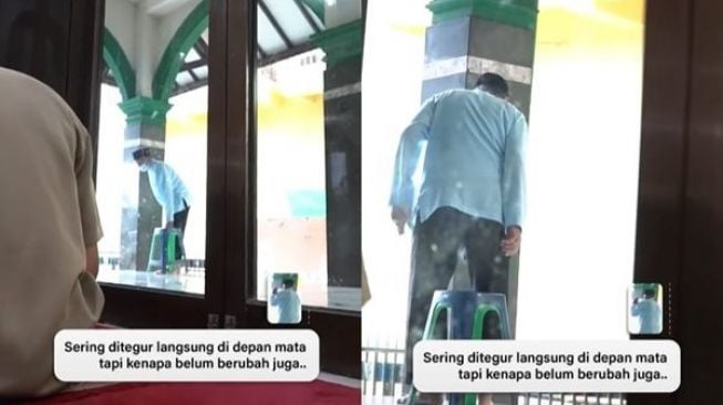 Ditonton 12 Juta Kali, Kakek Salat di Masjid Pakai Kursi, Videonya Tampar Warganet