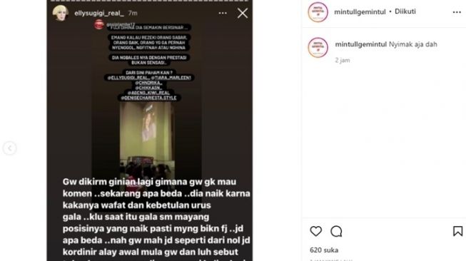 Elly Sugigi sentil Fuji (instagram.com)