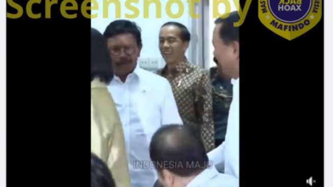 CEK FAKTA: Beredar Video Presiden Joko Widodo dan Sejumlah Menteri Kumpul Tanpa Masker, Benarkah?