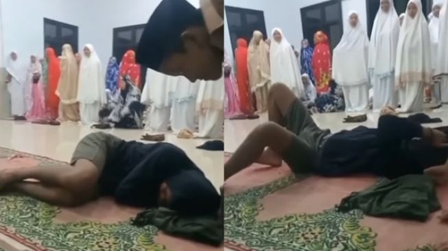 Salat Hampir Mulai, Pemuda Ini Masih Tertidur Pulas Dilihat Jemaah Lain: Malunya Seumur Hidup