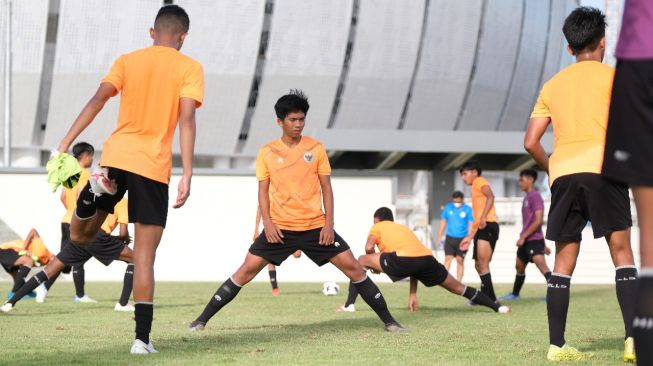 Latihan Timnas Indonesia U-16 di Lapangan Latihan JIS, Jakarta. (dok. PSSI)