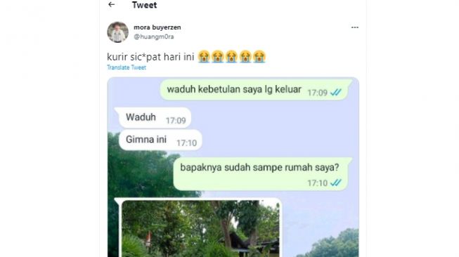 Viral! Kurir Bingung Enggan Antar Paket ke Depan Rumah Customer, Alasannya Karena Takut Hal ini