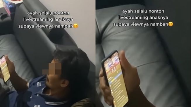 So Sweet! Anak Lagi Live Streaming Game, Ayah Jadi Penonton Setia agar View Bertambah