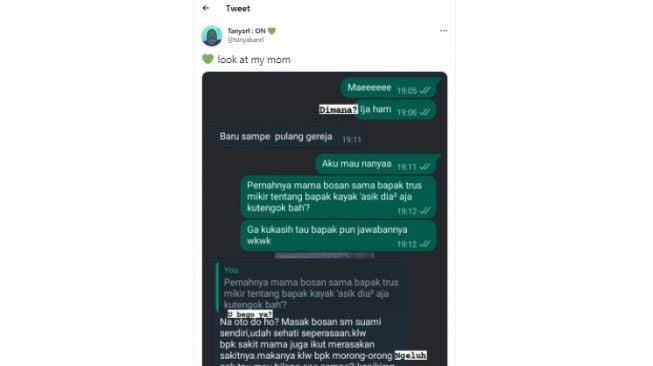 Anak Tanya Kebosanan Pernikahan ke Ortu, Begini Jawaban Manis Ibu Jadi Sorotan: "Cinta Kami Cinta Sejati"