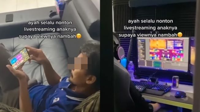 Anak Lagi Live Streaming Game, Ayah Jadi Penonton Setia (instagram/@storywatsappku)