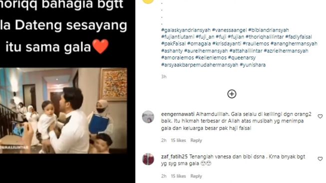 Thariq Halilintar girang ketemu Gala (instagram.com)