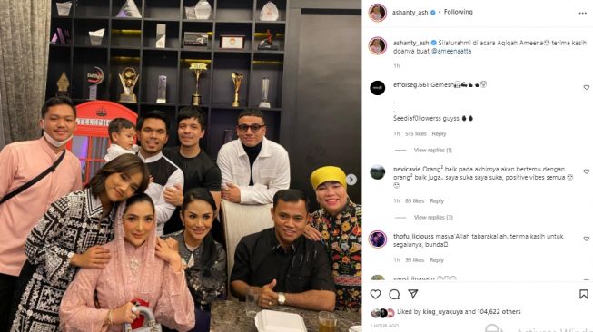 Keluarga Haji Faisal diundang di acara akikah Baby Ameena (instagram.com)