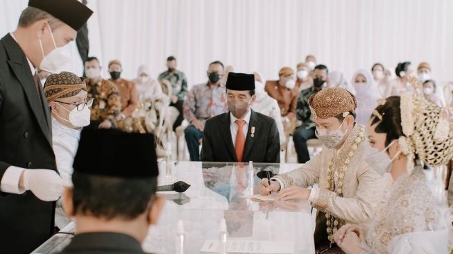 Potret Akad Nikah Belva Devara (Instagram/@sabrinaanggraini)