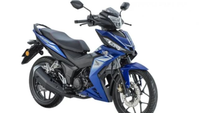 Honda Supra GTR dengan varian warna baru, Pearl Nightfall Blue. (Greatbiker)