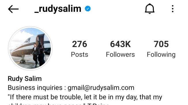 Email Rudy Salim (Instagram.com)