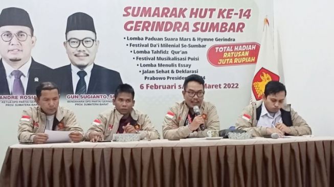 Peringati HUT ke-14 DPD Gerindra Sumbar Gelar Sejumlah Lomba